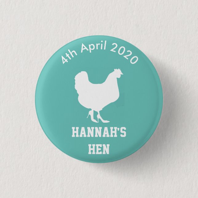 Personalised Hen Night Badge (Front)