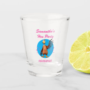 Personalised Hen Night Party Funny Bachelorette Shot Glass