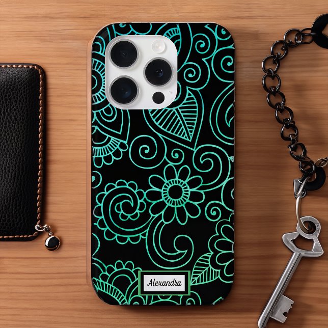 Personalised Henna Yoga Pattern Case-Mate iPhone Case (Creator Uploaded)