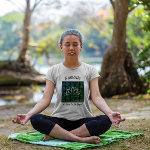 Personalised Henna Yoga Pattern T-Shirt
