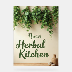 Personalised Herbal Kitchen Farmhouse Décor Acrylic Sign