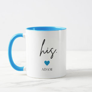 Personalised Hers & His New Couple Lovers Mug