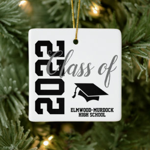 Personalised High School Graduation Ceramic Ornament