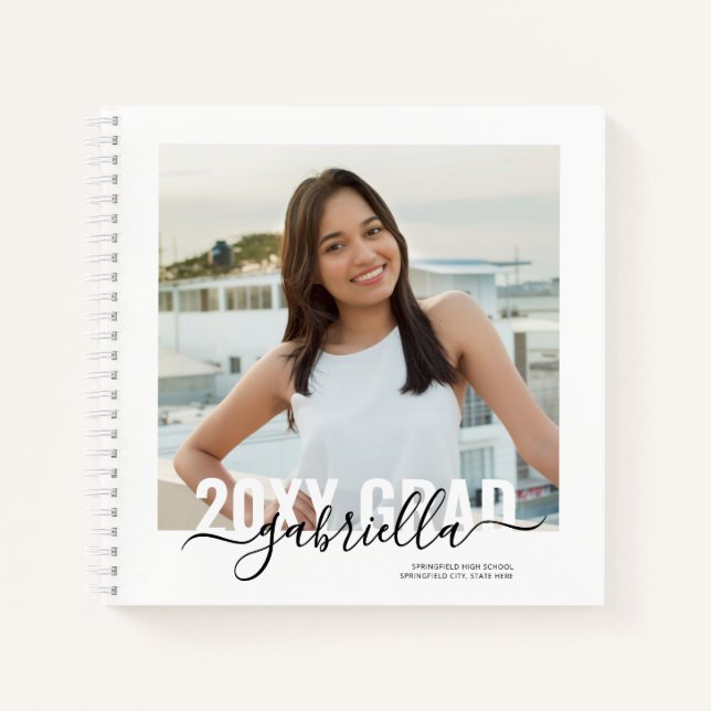 Personalised High School Memories Graduation Notebook (Front)