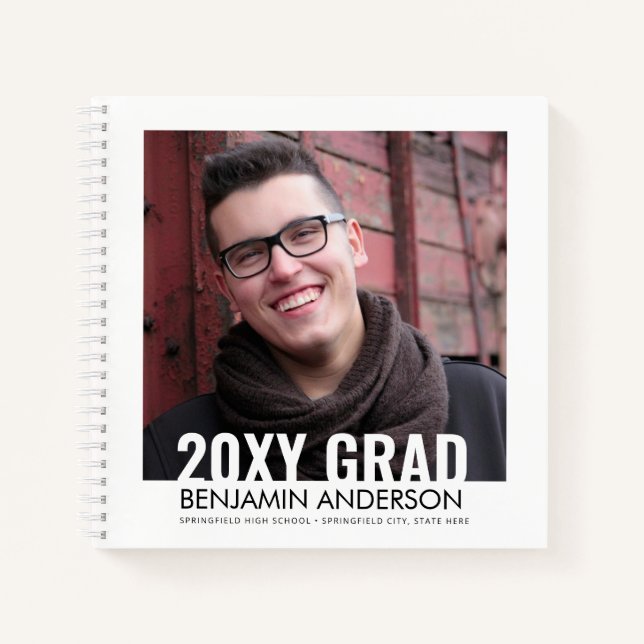 Personalised High School Memories Graduation Notebook (Front)
