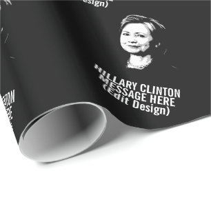 Personalised Hillary Clinton Wrapping Paper