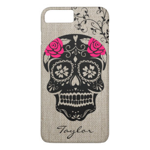 Personalised Hipster Sugar Skull Case-Mate iPhone Case