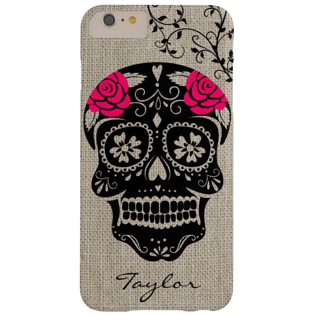 Personalised Hipster Sugar Skull Case-Mate iPhone Case (Back)