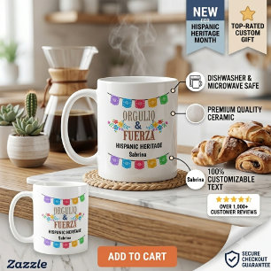 Personalised Hispanic Heritage Month Mug Orgullo