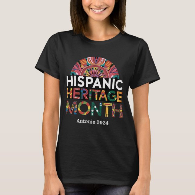 Personalised Hispanic Heritage Month T-Shirt (Front)