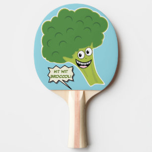 Personalised Hit Wit Broccoli Ping Pong Paddle