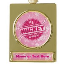 Personalised Hockey Grandma Christmas Ornament
