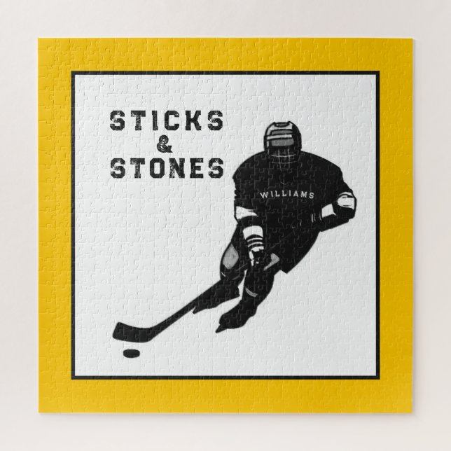 Personalised Hockey Jigsaw Puzzle (Vertical)