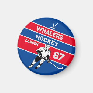 Personalised Hockey Magnet