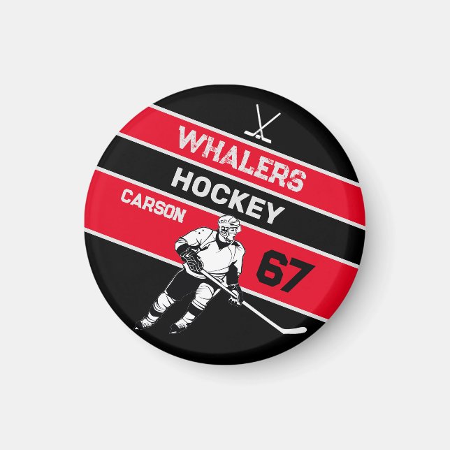 Personalised Hockey Magnet (Front)
