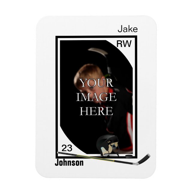 Personalised Hockey Magnet (Vertical)