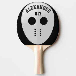 Personalised Hockey Mask Ping Pong Paddle