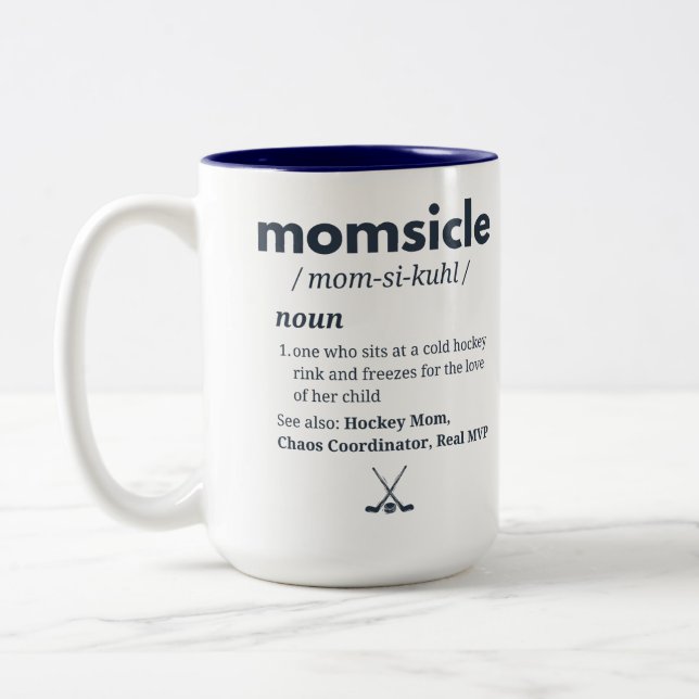 Personalised Hockey Momsicle Mug  (Left)
