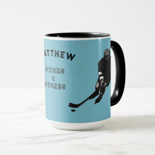 Personalised Hockey Player Gift Mug