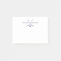 Personalised Hockey Theme Sticky Notes