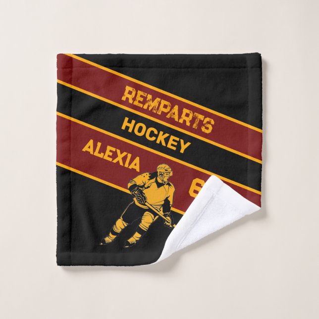 Personalised Hockey Wash Cloth Towel (Wash Cloth)