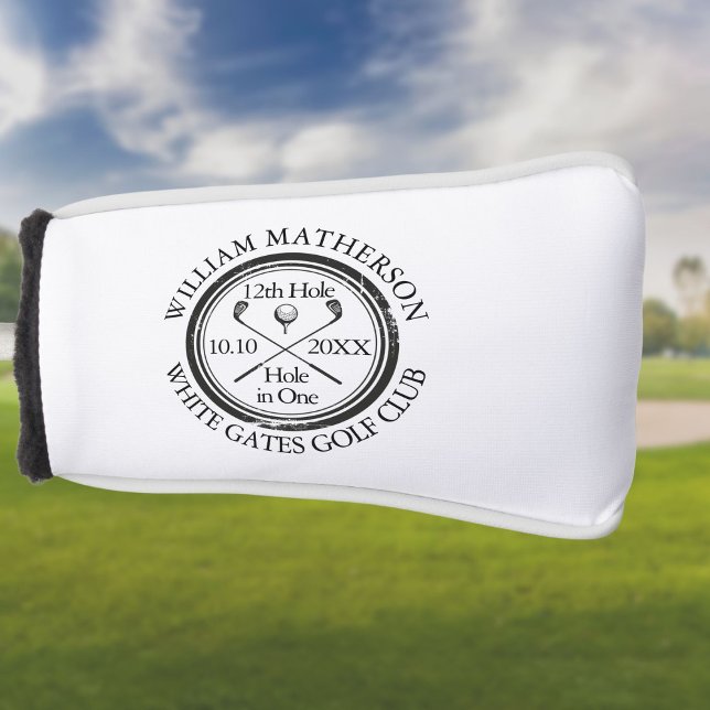 Personalised Hole in One Classic Golf Head Cover (Creator Uploaded)