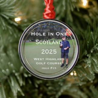 Personalised Hole In One Keepsake Ornament