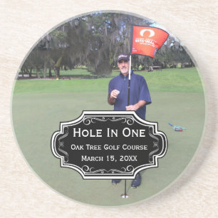 Personalised Hole In One Man Cave Lodge Coasters