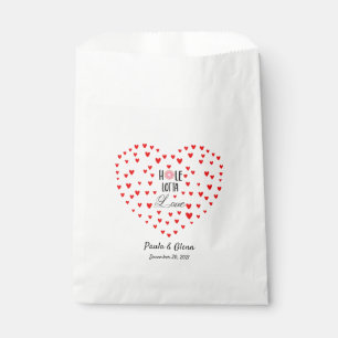 Personalised Hole Lotta Love Doughnut Favour Bags