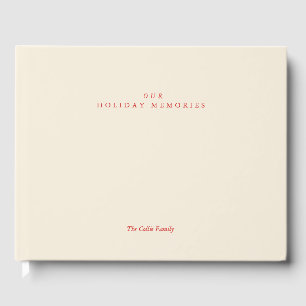 Personalised Holiday Card and Family Memory Book