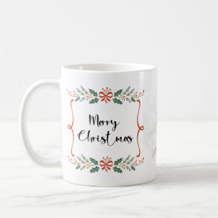 Personalised Holiday Christmas Family Photo Coffee Mug