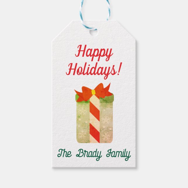Personalised holiday gift tag (Front)