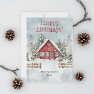 Personalised Holiday Greeting Christmas Card