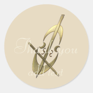 Personalised Holiday Season Vibe Classic Round Sticker