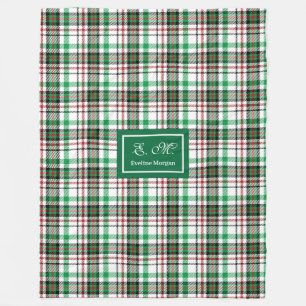 Personalised Holiday Throw Blanket Plaid Keepsake