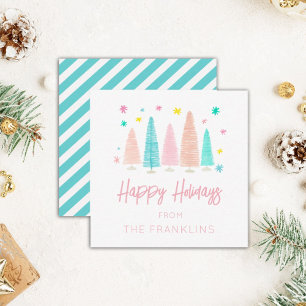 Personalised Holiday Vintage Gift Enclosure  Card