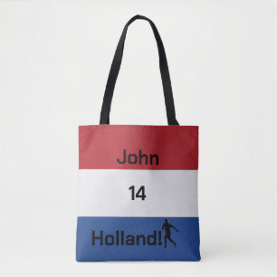 Personalised Holland Flag Soccer Pride Tote Bag