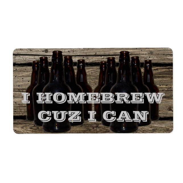 Personalised Home Brewing Beer Brewer's Labels (Front)