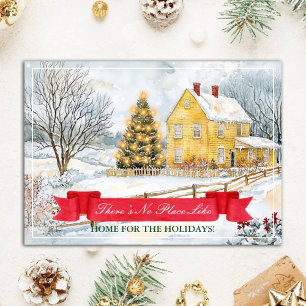 Personalised Home for the Holidays Realtor Card