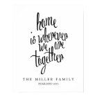 Personalised Home is Where We Are Family Keepsake