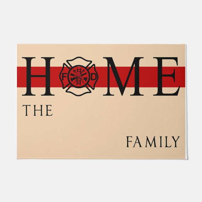 Personalised Home Mat Idea, Housewarming gift (Front)