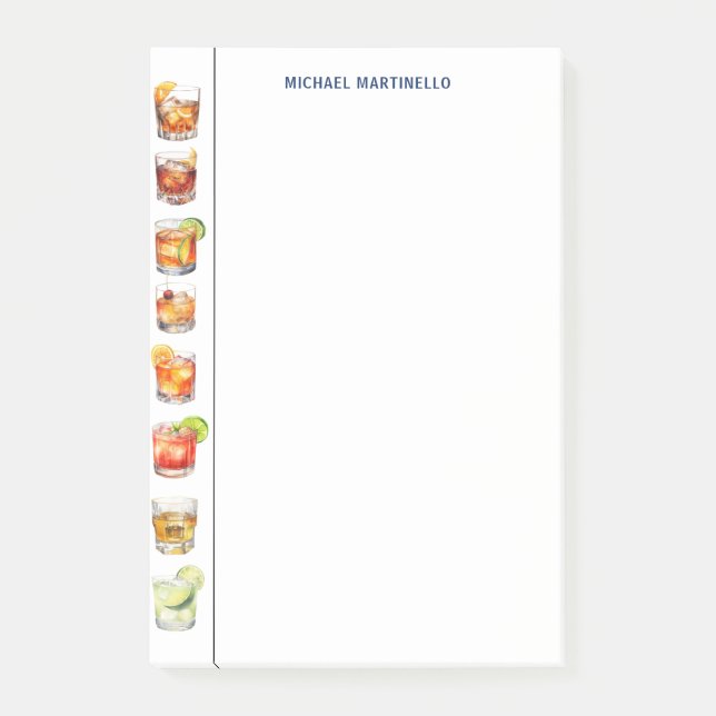 Personalised Home Office On The Rocks Post-it Notes (Front)