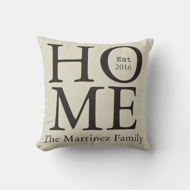 Personalised Home Pillow (Front)