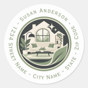 Personalised Home Return Address Label Sticker
