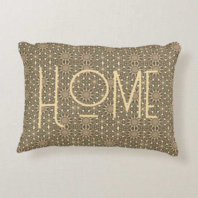 Personalised Home Sunburst  Decorative Cushion (Back)
