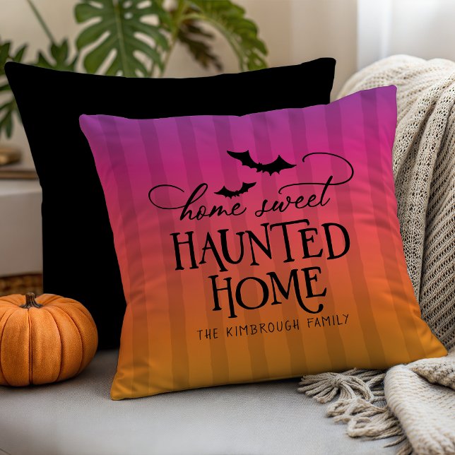 Personalised Home Sweet Haunted Home Halloween Cushion (Creator Uploaded)