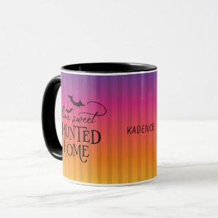 Personalised Home Sweet Haunted Home Halloween Mug