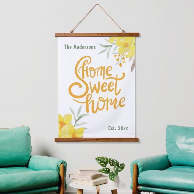 Personalised Home Sweet Home Beautiful Decor Wall  Hanging Tapestry (Living Room)