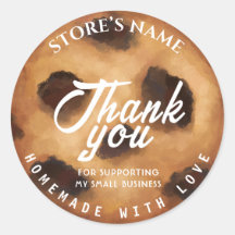 Personalised Homemade Bakery Classic Round Sticker