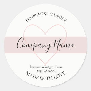Personalised Homemade Candle Label